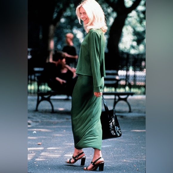 NWT Massimo Dutti Long Green Satin skirt US L - Picture 9 of 9